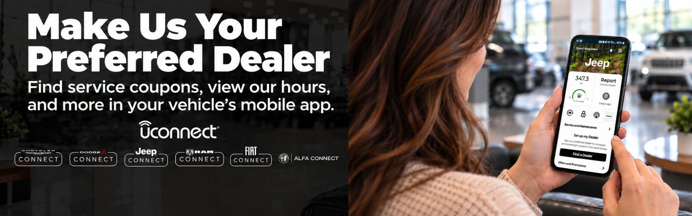 uconnect® make us your preferred dealer | Dan Welle Chrysler Dodge Jeep Ram in Sauk Centre MN
